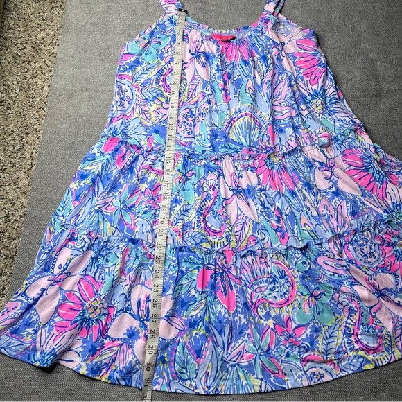 LILLY PULITZER Loro Swing Dress in Multi Pop Up Got Your Back 100% Cotton - Picture 9 of 12